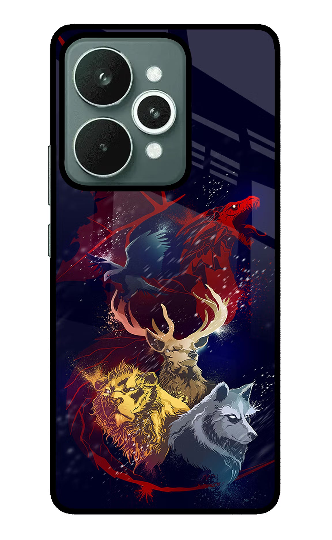 Game Of Thrones Realme 15 Glass Case Back Cover by Casekaro