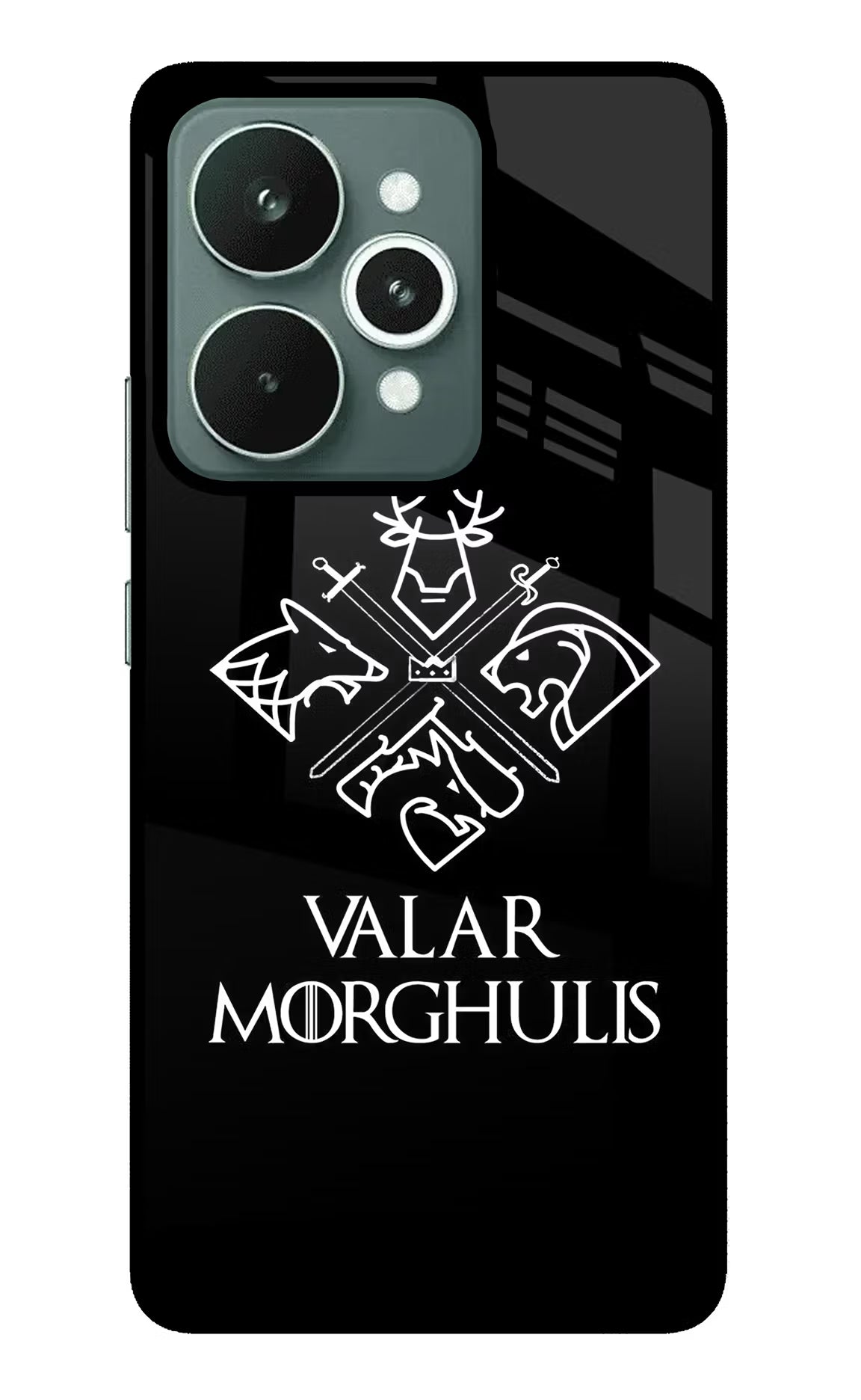 Valar Morghulis | Game Of Thrones Realme 15 Glass Case Back Cover by Casekaro
