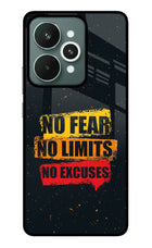 No Fear No Limits No Excuse Realme 15 Glass Case