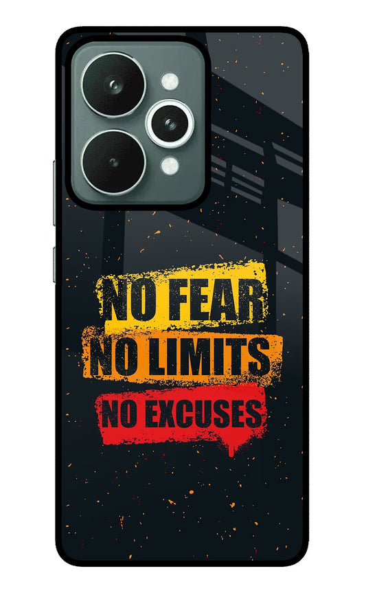 No Fear No Limits No Excuse Realme 15 Glass Case