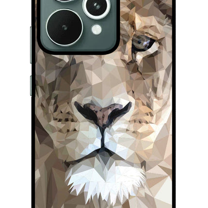 Lion Art Realme 15 Glass Case