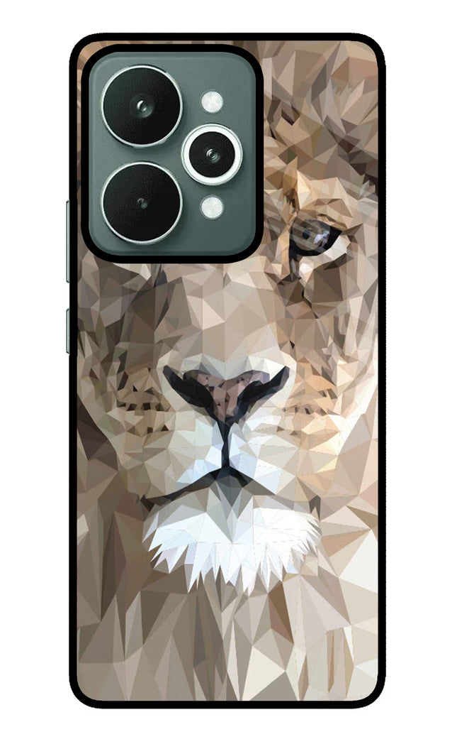 Lion Art Realme 15 Glass Case