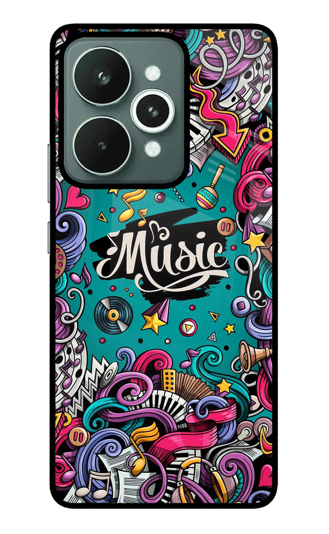 Music Graffiti Realme 15 Glass Case
