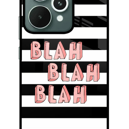 Blah Blah Blah Realme 15 Glass Case