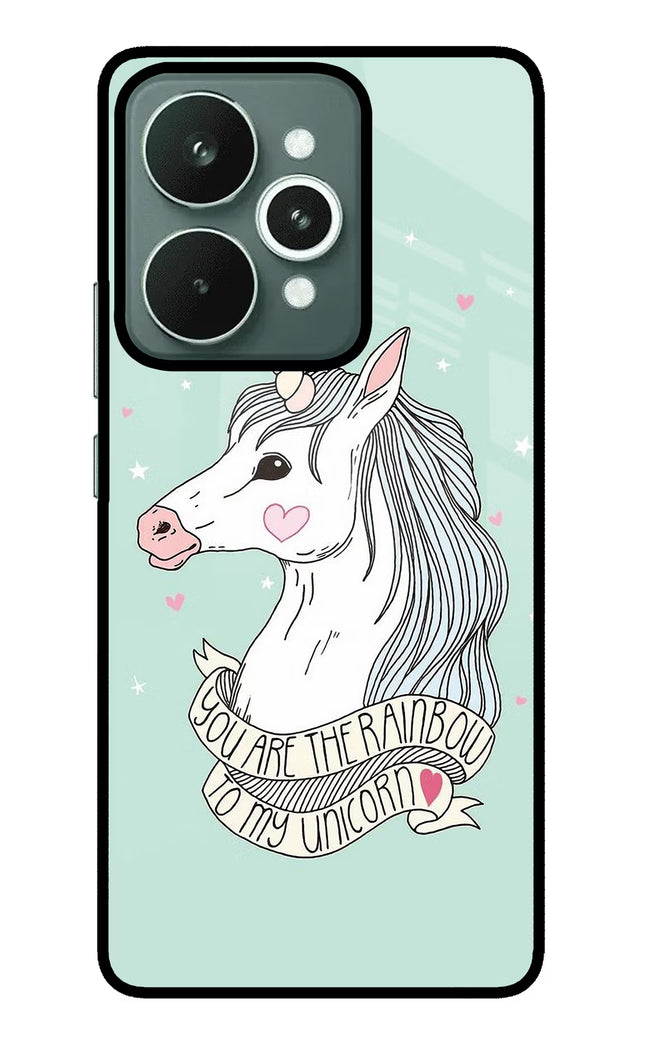 Unicorn Wallpaper Realme 15 Glass Case