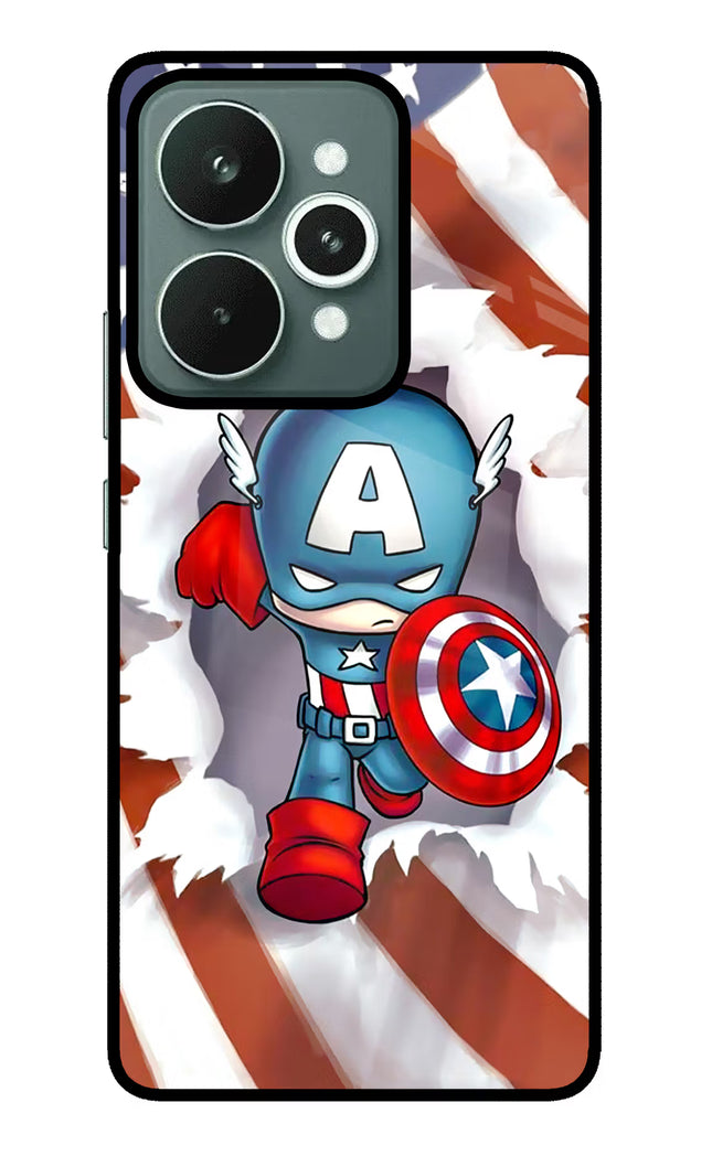 Captain America Realme 15 Glass Case