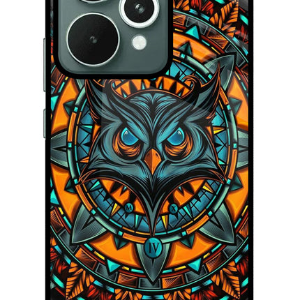 Angry Owl Art Realme 15 Glass Case