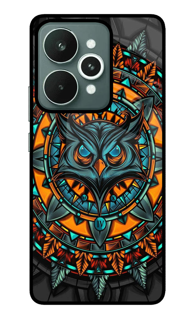 Angry Owl Art Realme 15 Glass Case