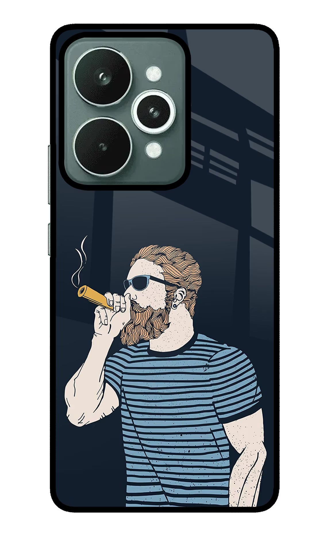 Smoking Realme 15 Glass Case