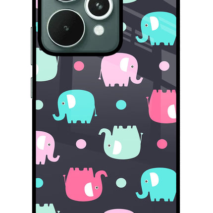 Elephants Realme 15 Glass Case
