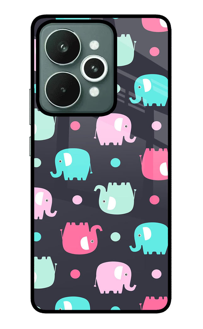 Elephants Realme 15 Glass Case