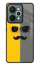 Sunglasses with Mustache Realme 15 Glass Case