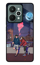 Chilling Couple Realme 15 Glass Case