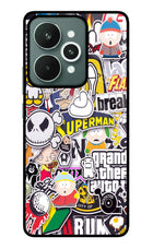 Sticker Bomb Realme 15 Glass Case