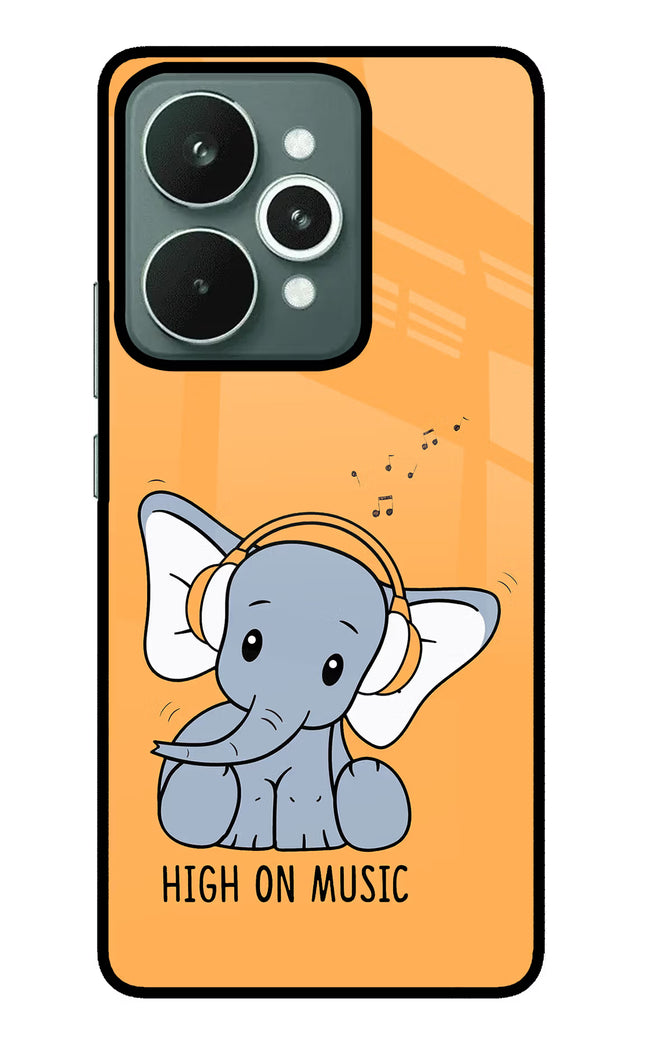 High On Music Realme 15 Glass Case