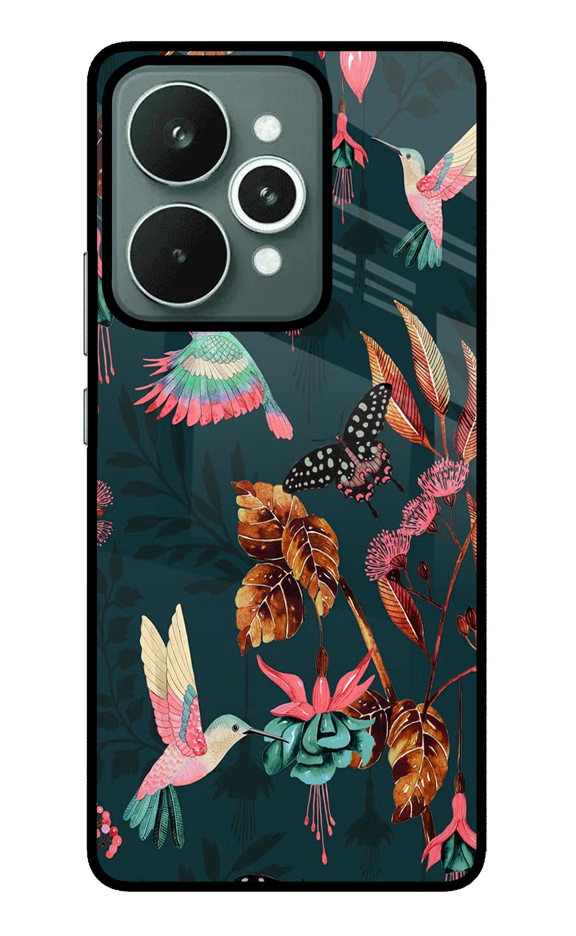 Birds Realme 15 Glass Case Back Cover by Casekaro
