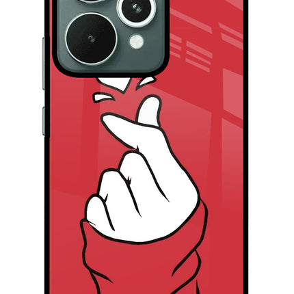 Korean Love Sign Realme 15 Glass Case