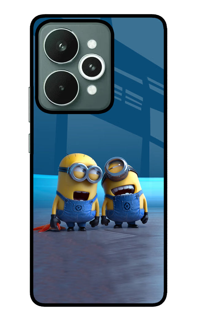 Minion Laughing Realme 15 Glass Case
