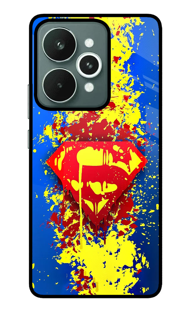 Superman logo Realme 15 Glass Case