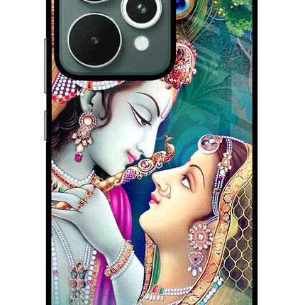 Lord Radha Krishna Realme 15 Glass Case