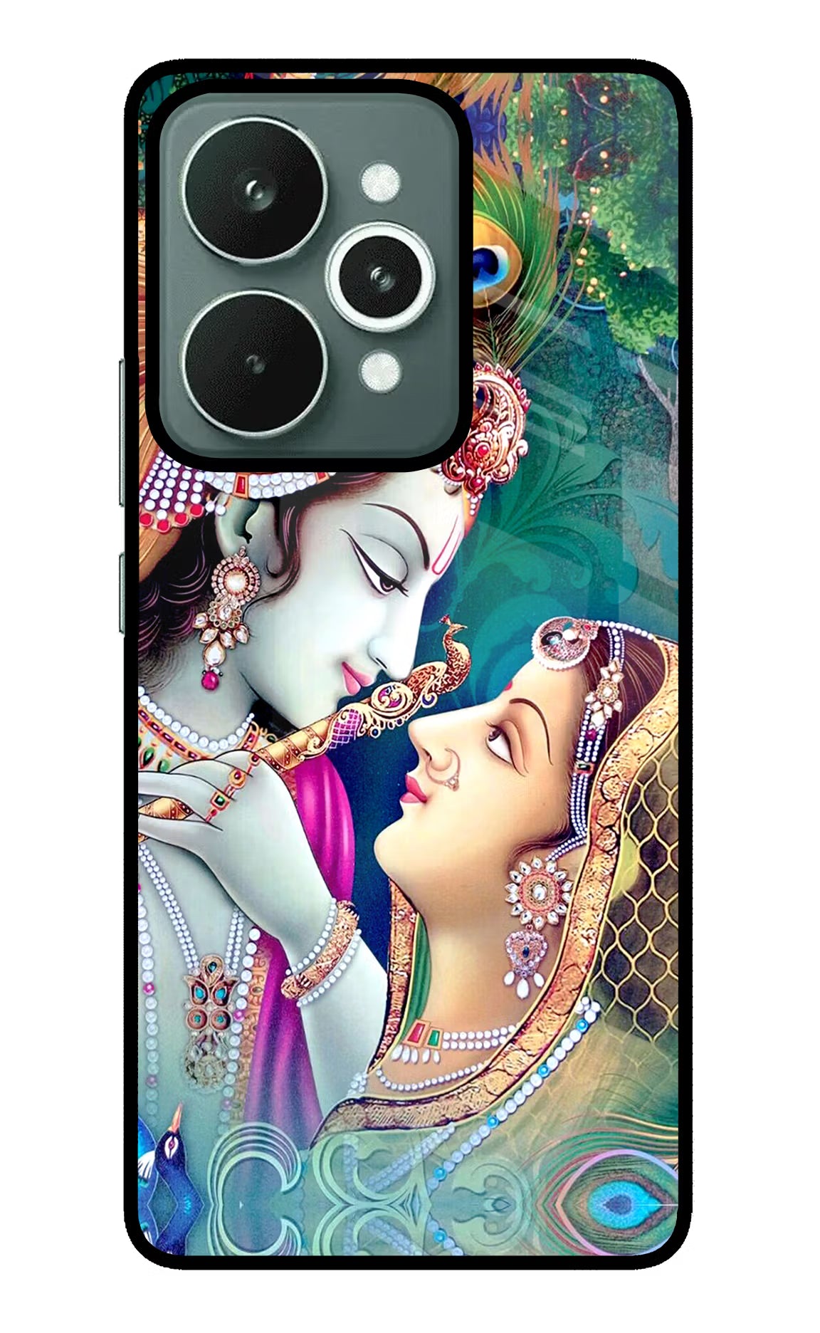 Lord Radha Krishna Realme 15 Glass Case