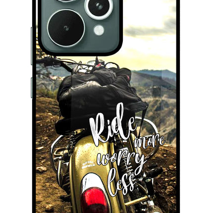Ride More Worry Less Realme 15 Glass Case