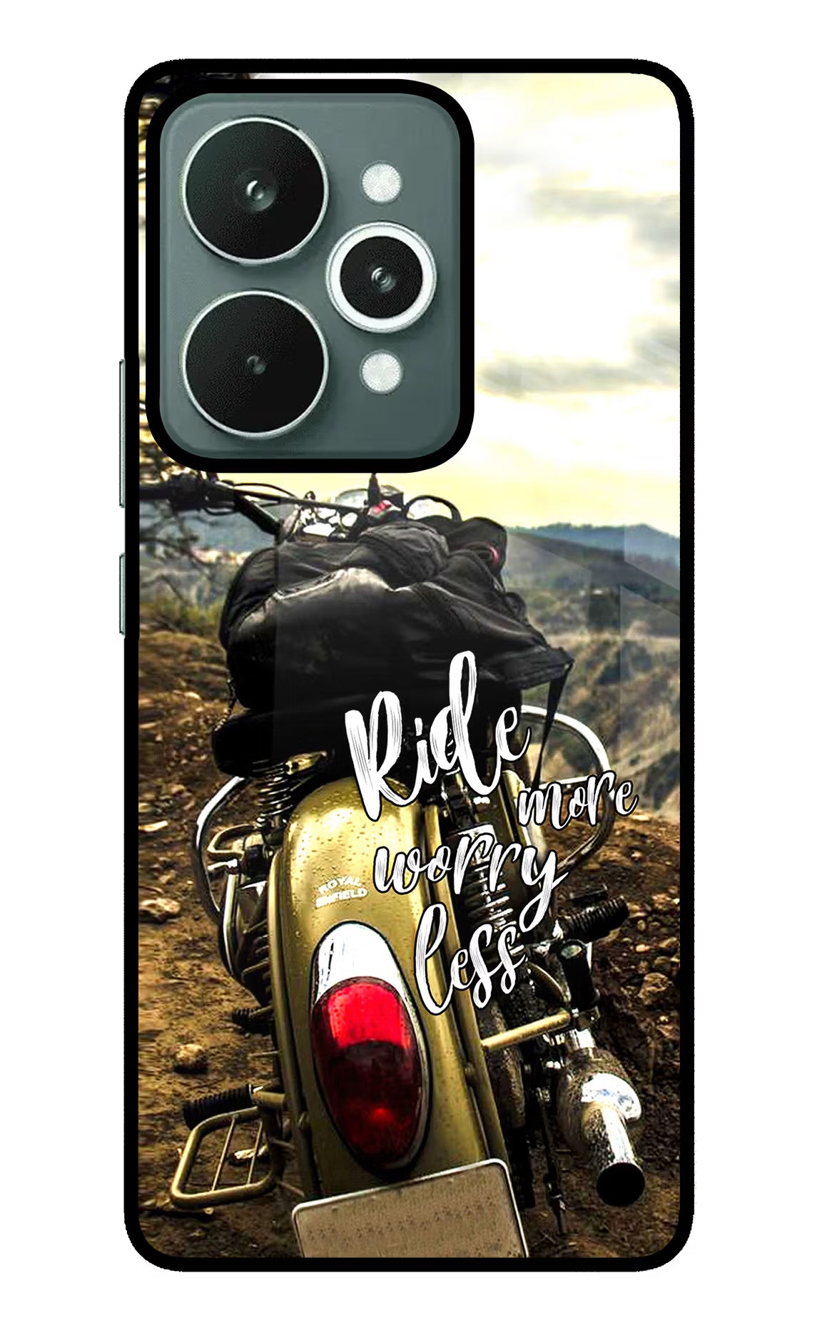Ride More Worry Less Realme 15 Glass Case
