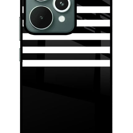 Black and White Print Realme 15 Glass Case