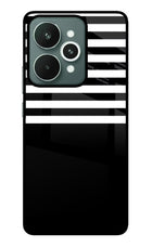 Black and White Print Realme 15 Glass Case