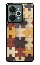 Wooden Puzzle Realme 15 Glass Case