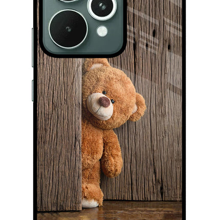 Teddy Wooden Realme 15 Glass Case