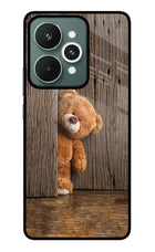 Teddy Wooden Realme 15 Glass Case