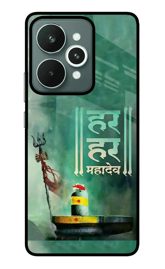 Har Har Mahadev Shivling Realme 15 Glass Case