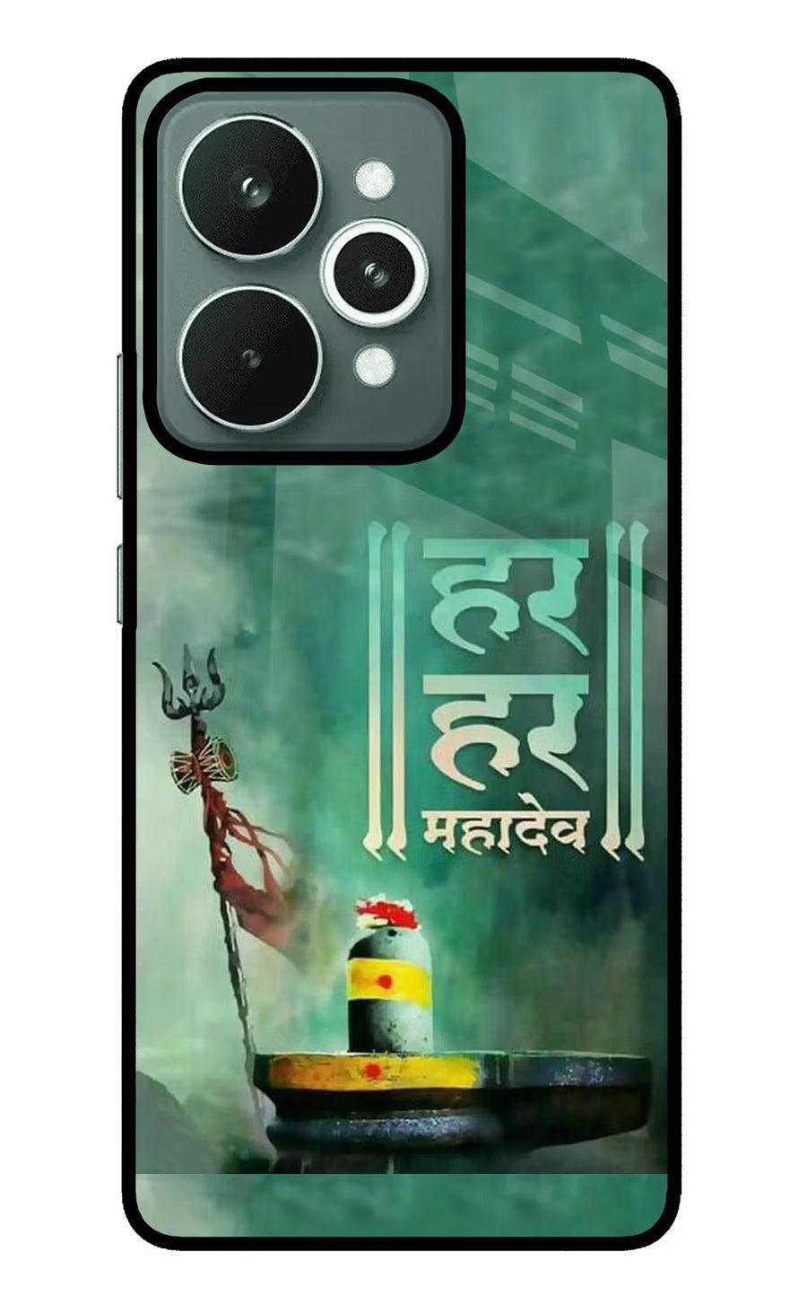 Har Har Mahadev Shivling Realme 15 Back Cover, Metal case
