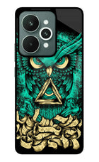 Green Owl Realme 15 Glass Case