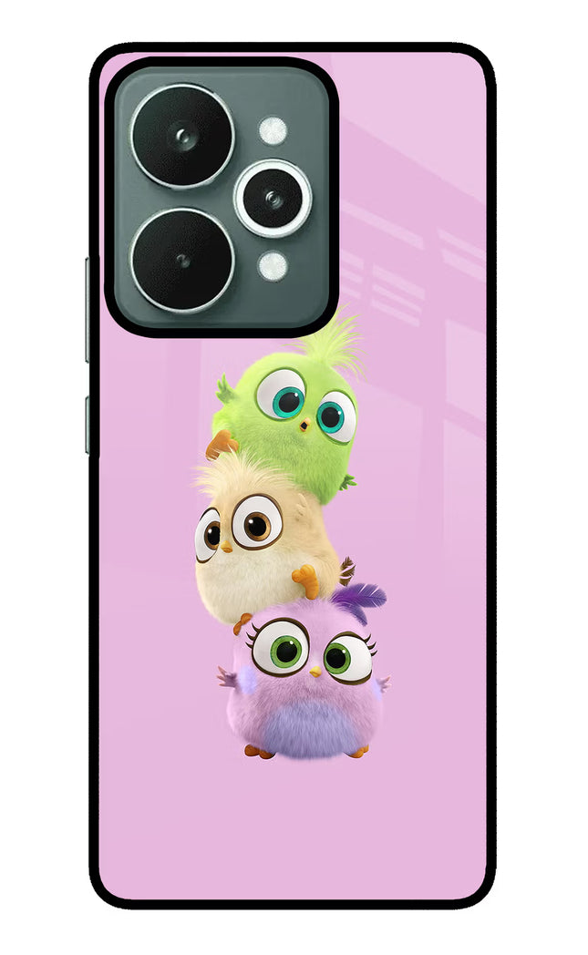 Cute Little Birds Realme 15 Glass Case