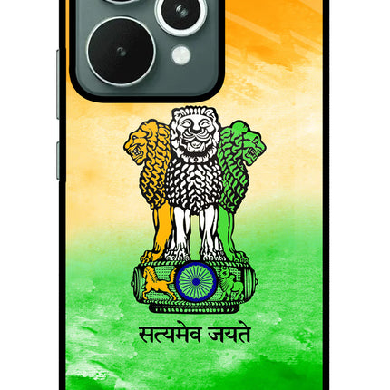 Satyamev Jayate Flag Realme 15 Glass Case
