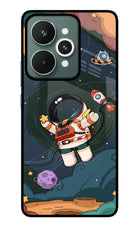 Cartoon Astronaut Realme 15 Glass Case