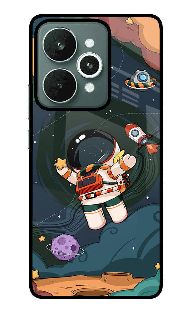 Cartoon Astronaut Realme 15 Glass Case