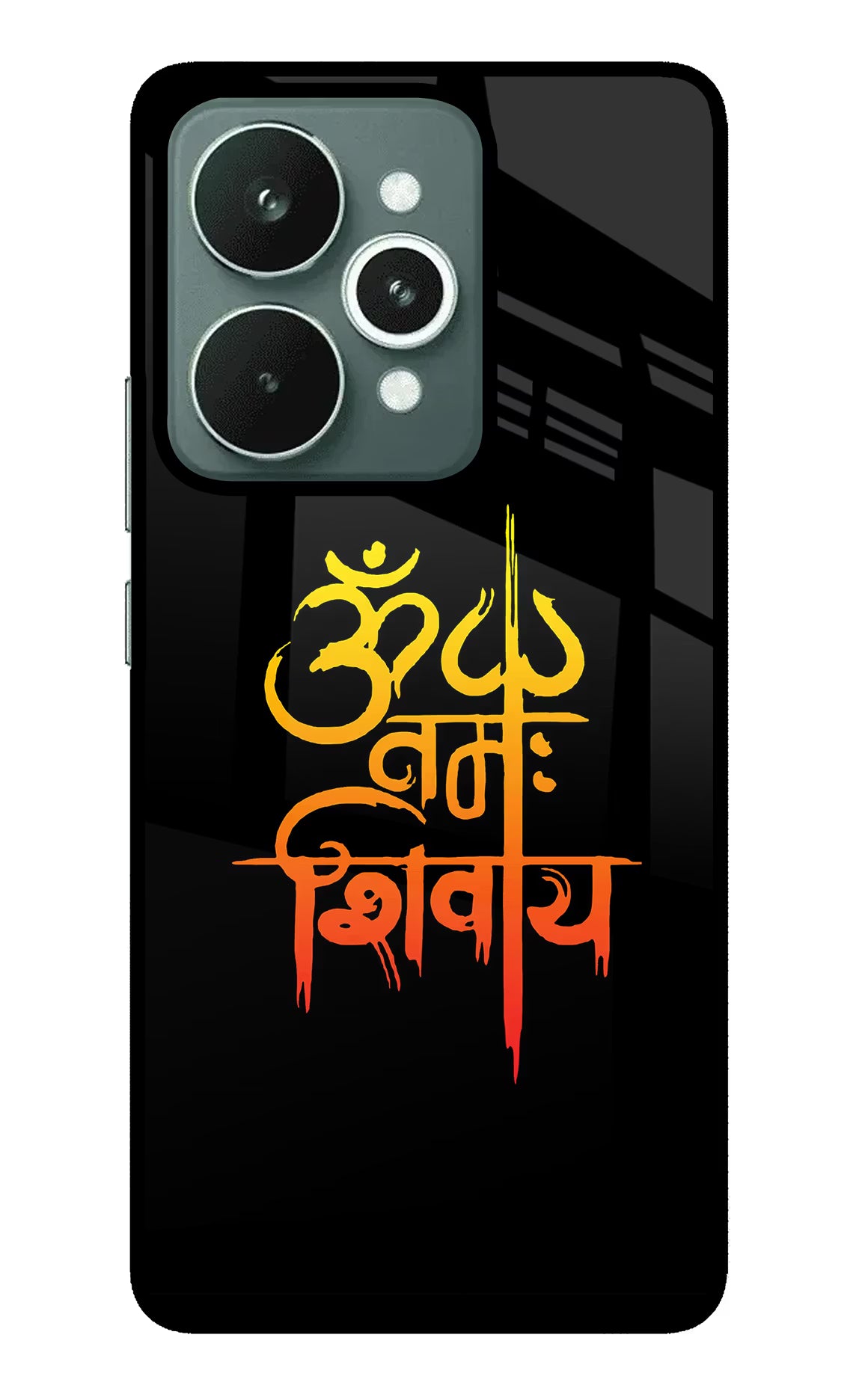 Om Namah Shivay Realme 15 Glass Case Back Cover by Casekaro