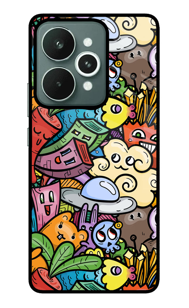 Veggie Doodle Realme 15 Glass Case