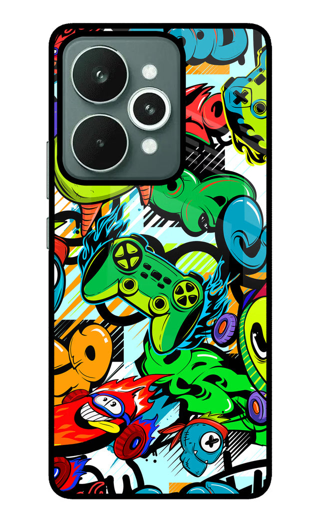 Game Doodle Realme 15 Glass Case