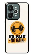 No Pain No Gain Realme 15 Glass Case