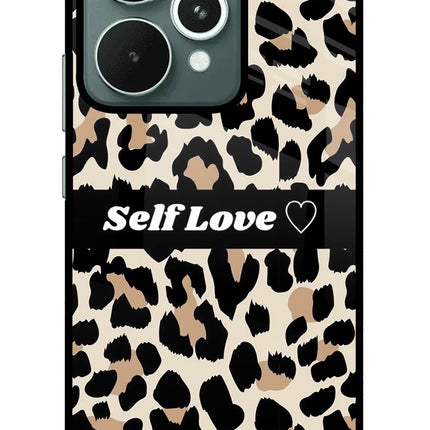 Leopard Print Self Love Realme 15 Glass Case