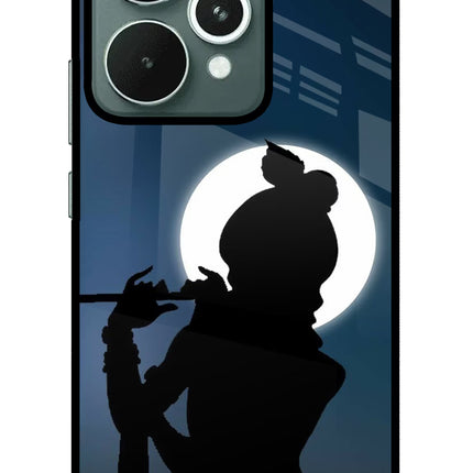 Shri Krishna Silhouette Realme 15 Glass Case