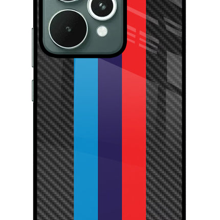 BMW Stripes Pattern Realme 15 Glass Case