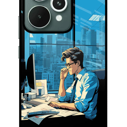 Focused Hustler (AI Generated) Realme 15 Glass Case