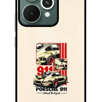 Classic Porsche 911 Realme 15 Glass Case
