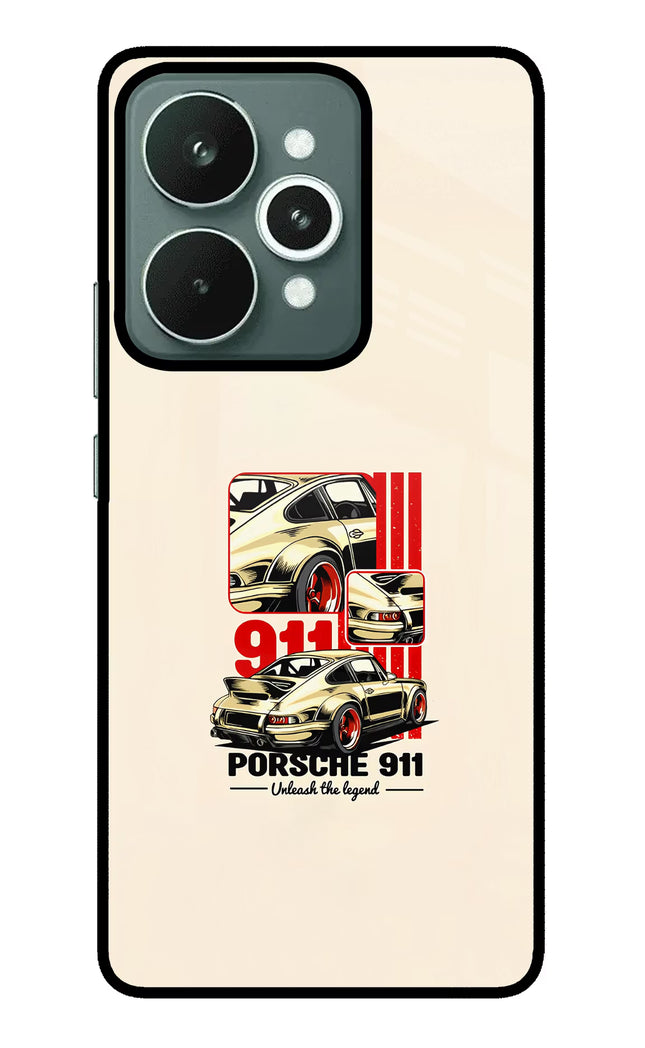 Classic Porsche 911 Realme 15 Glass Case