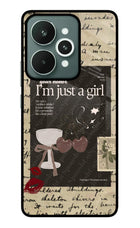I am just a girl Realme 15 Glass Case